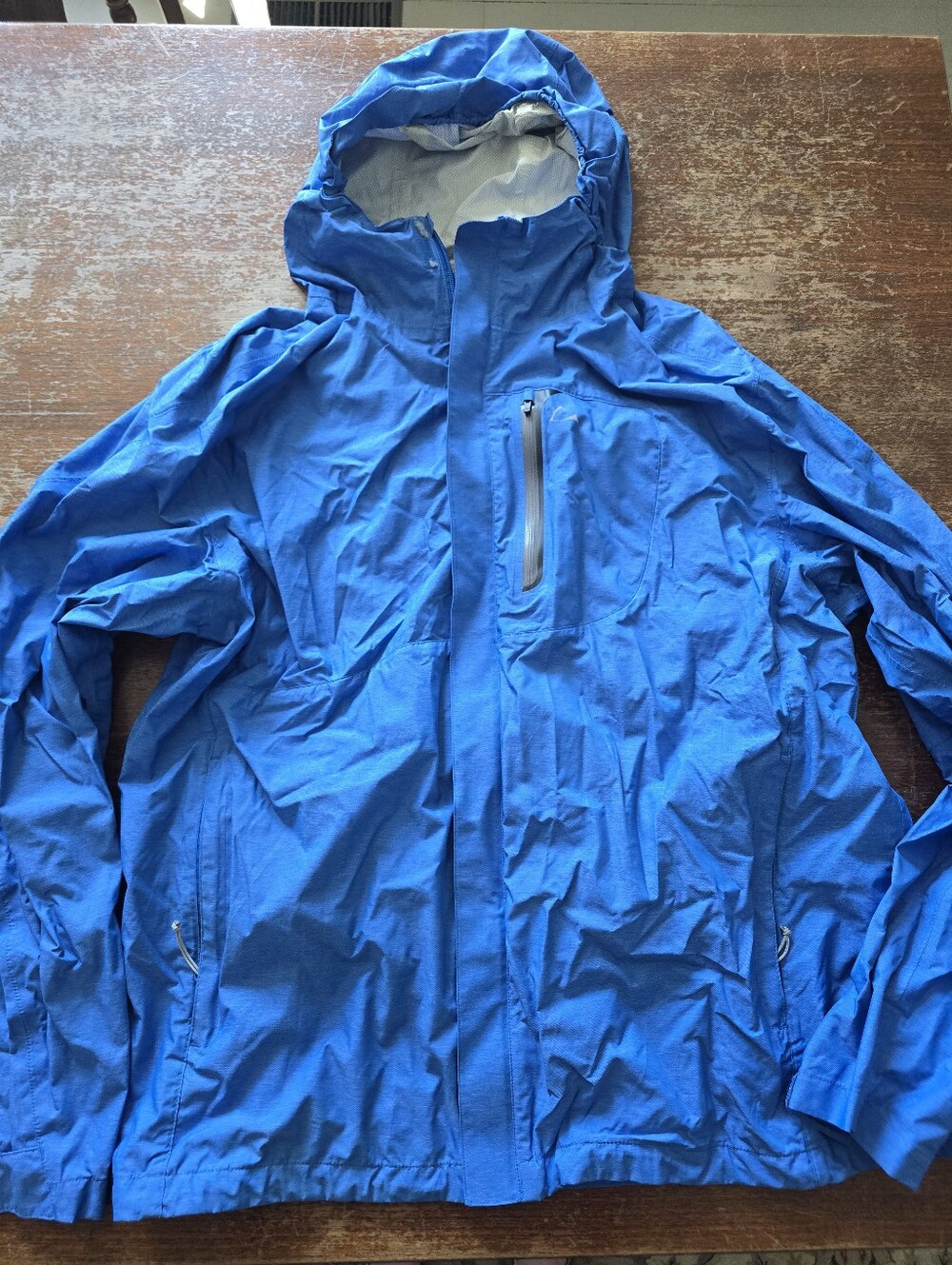 Paradox Men's Hooded Rain Jacket in Bright Blue